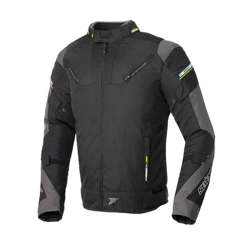 Motocikla jaka SEVENTY DEGREES SD-JR69 black-fluo yellow