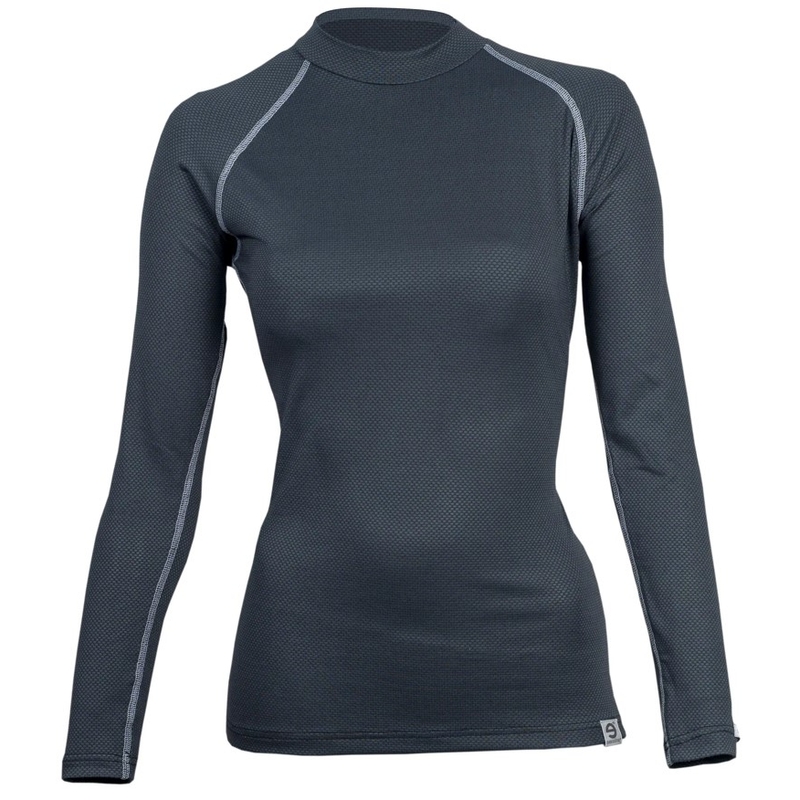 Sieviešu termo krekls nanosilver® Raglan antracīta pelēks - garām piedurknēm