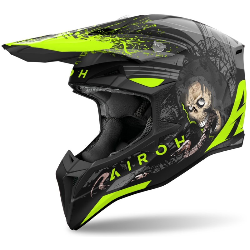 Motokrosa ķivere Airoh Wraaap Darkness matēta