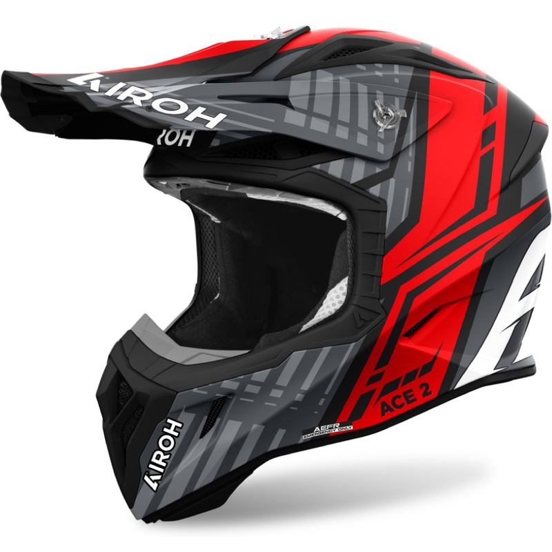 Motokrosa ķivere Airoh Aviator Ace 2 Proud matēti sarkana
