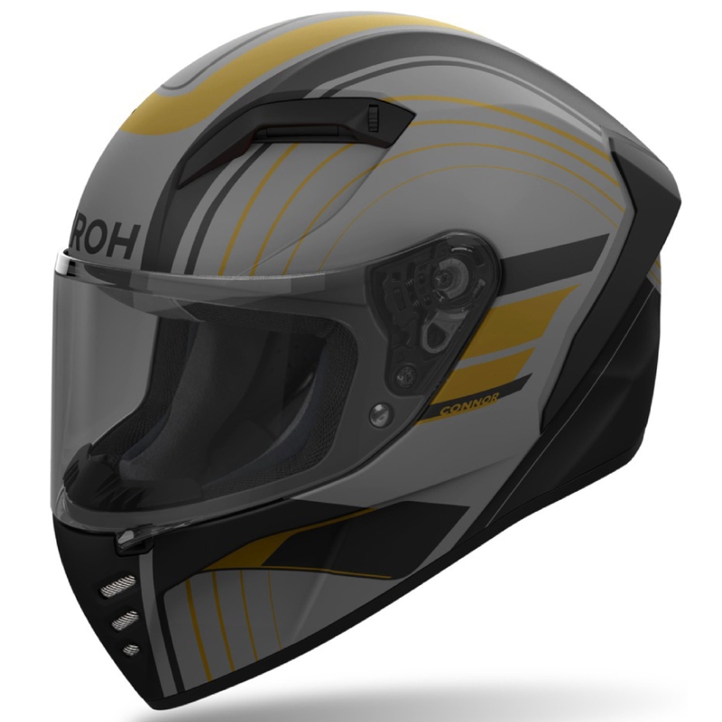Integrēta motociklu ķivere Airoh CONNOR Achieve matēta zelta krāsā