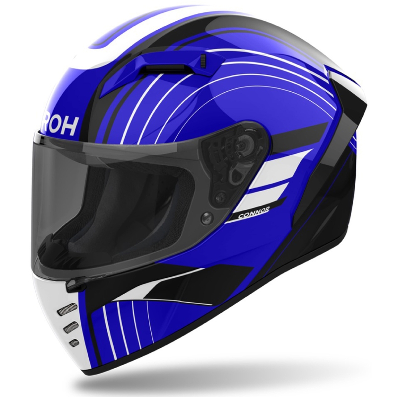 Integrēta motocikla ķivere Airoh CONNOR Achieve spīdīgi zila