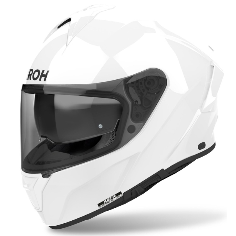 Integrālā motociklu ķivere Airoh SPARK 2 krāsa spīdīgi balta