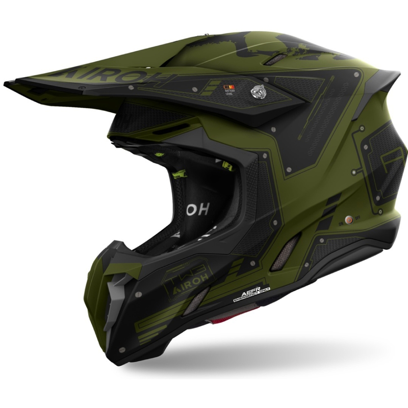 Motokrosa ķivere Airoh Twist 3 Military matēta