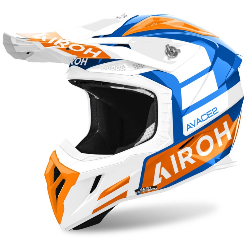 Motokrosa ķivere Airoh Aviator Ace 2 Sake spīdīgi oranža