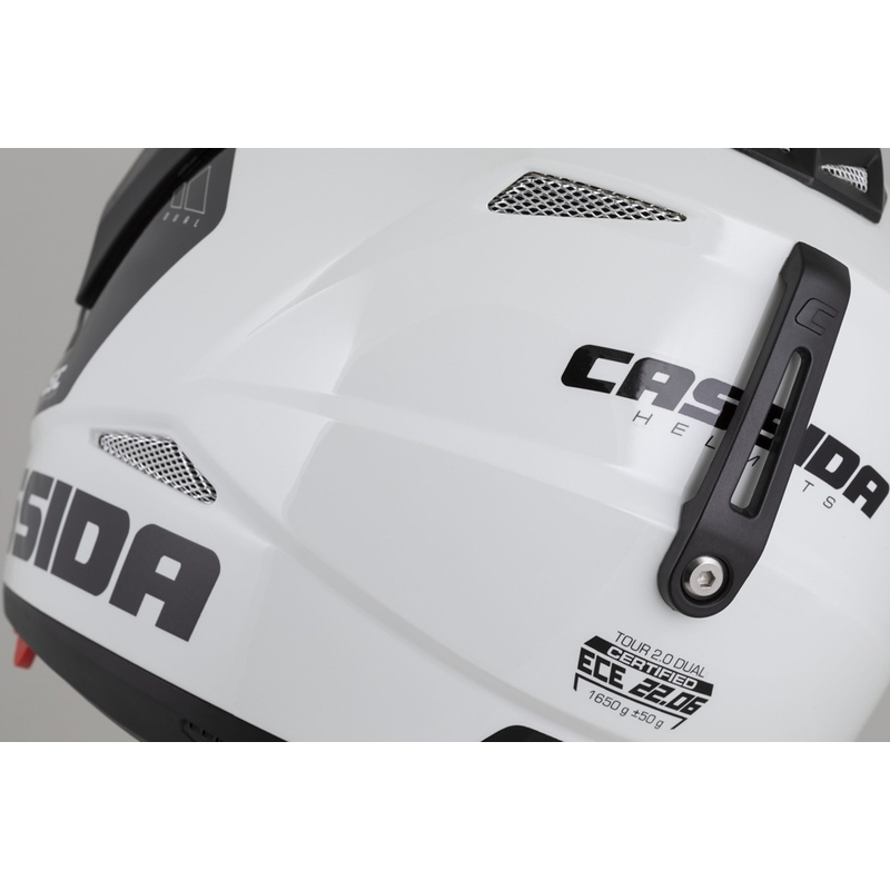 Enduro ķivere Cassida Tour 2.0 X-tra pelēka-fluo dzelteni melna ar melnu matētu vizieri