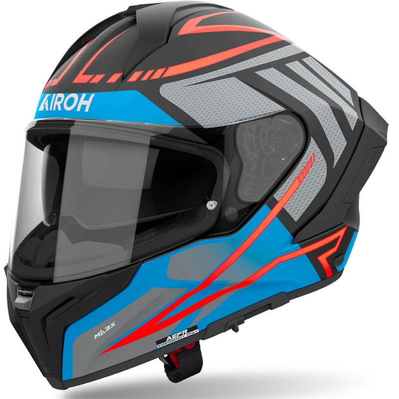 Integrēta motocikla ķivere Airoh Matryx Rider tumši zila matēta