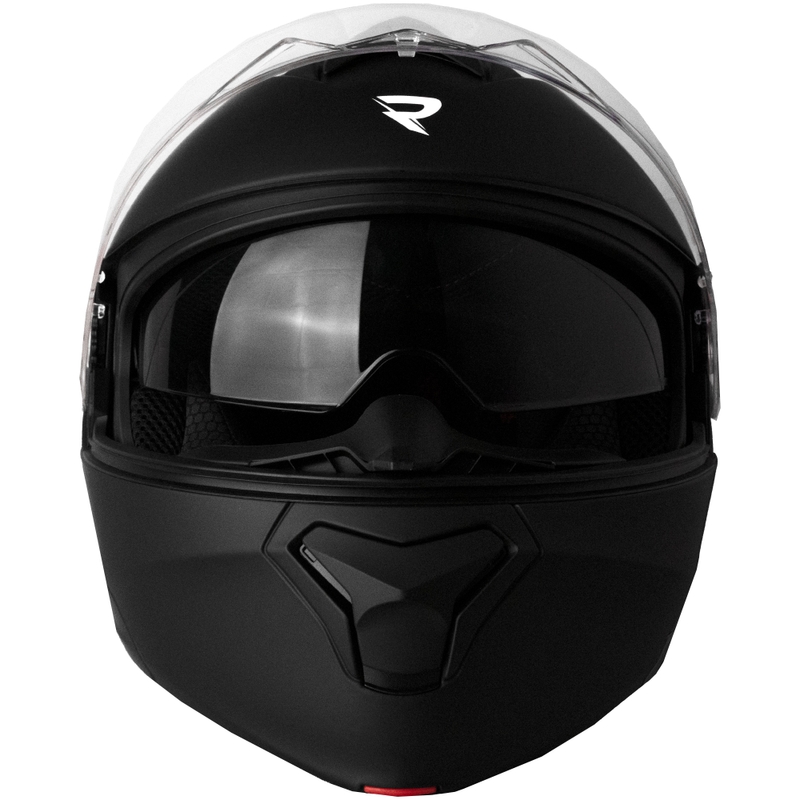 Street Racer Fury atveramā motocikla ķivere, matēti melna