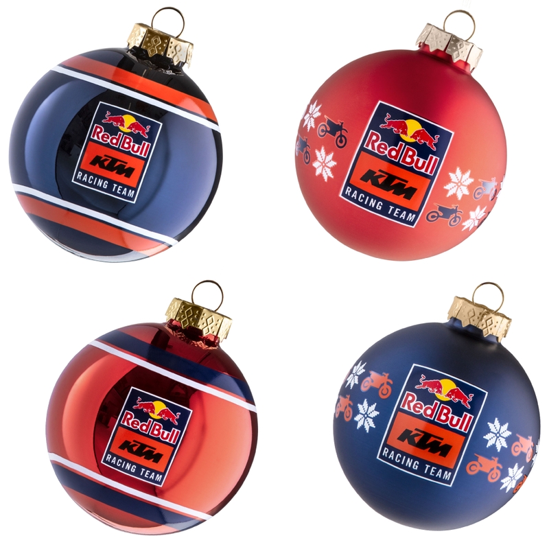 Vánoční baňky Red Bull KTM Decoration Set modro-oranžové