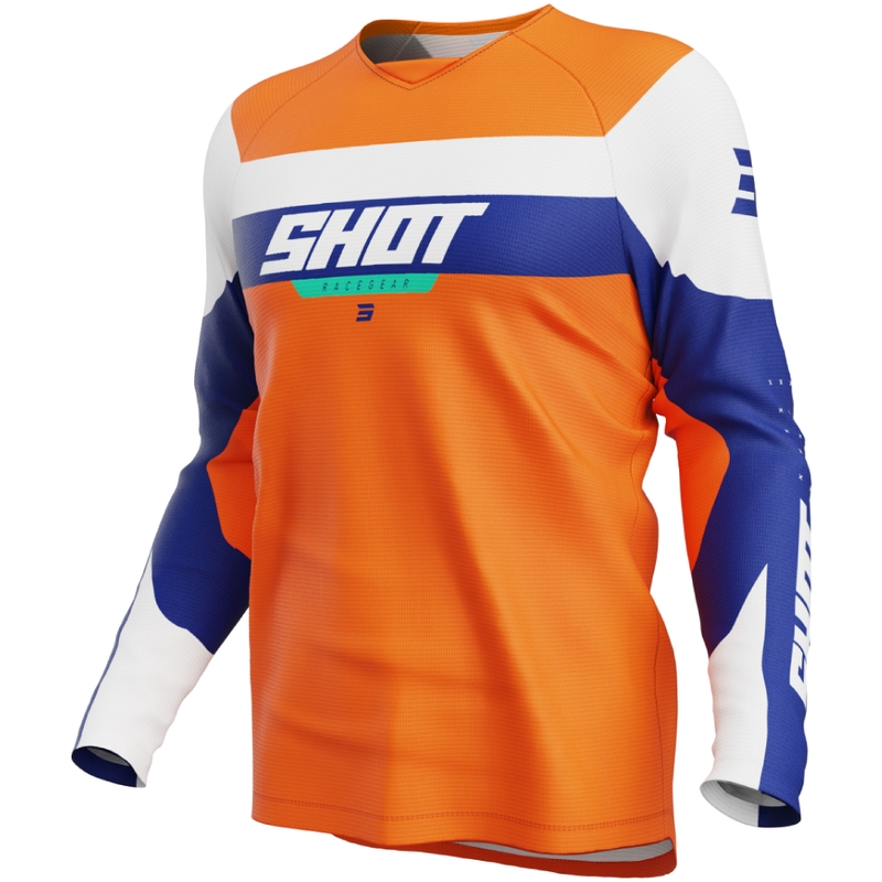 Bērnu motokrosa krekliņš Shot Draw League oranžs