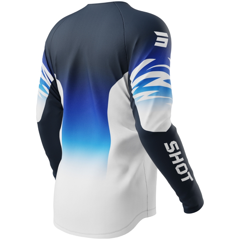 Bērnu motokrosa krekliņš Shot Draw X-Trem zils
