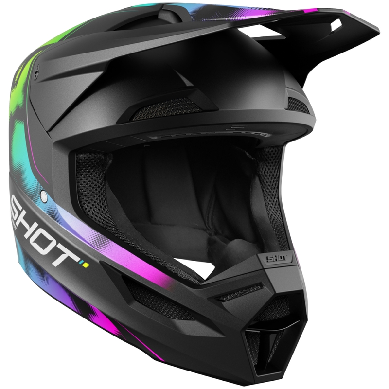 Motokrosa ķivere Shot Race Nitro matēts melns