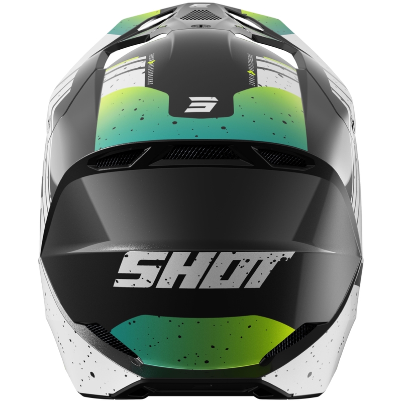 Motokrosa ķivere Shot Furious Mirage blue-fluo yellow