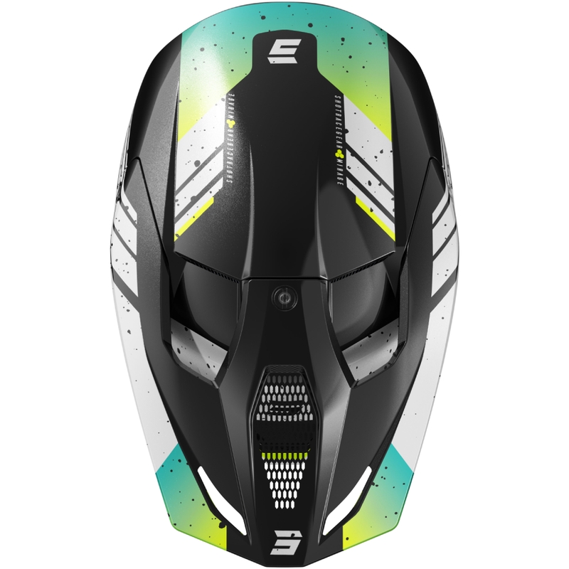 Motokrosa ķivere Shot Furious Mirage blue-fluo yellow