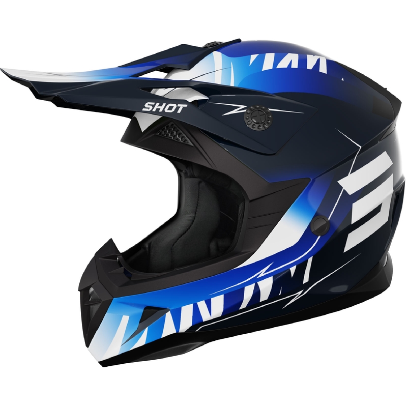 Dětská motokrosová helma Shot Pulse X-Trem modrá