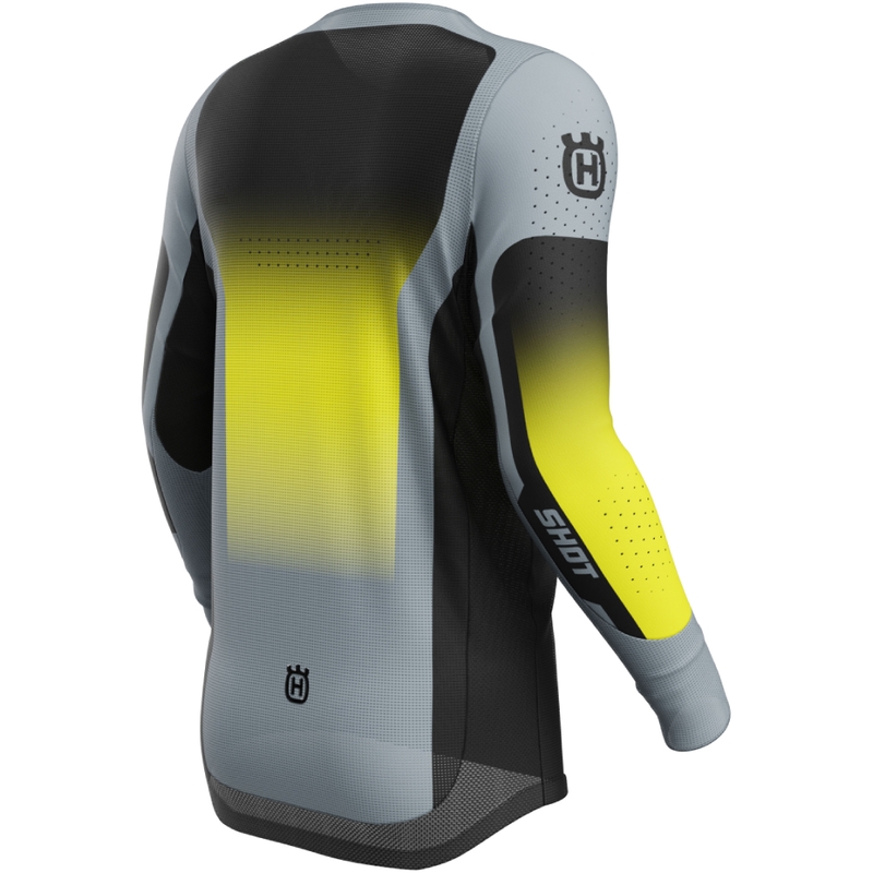 Motokrosa krekliņš Shot Aerolite HVA melns-pelēks