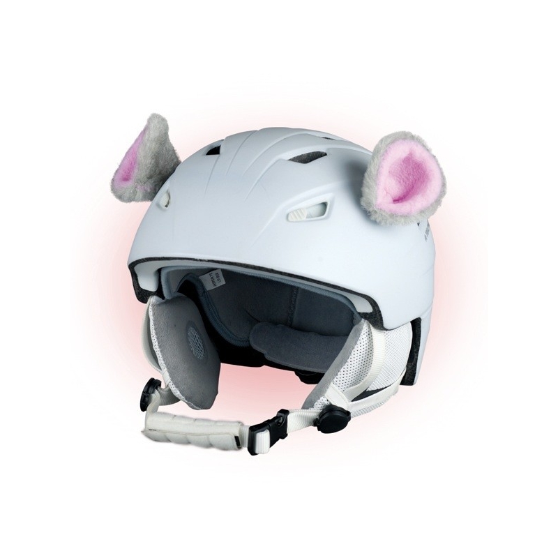 Ausis uz ķiveres Mouse rozā krāsā