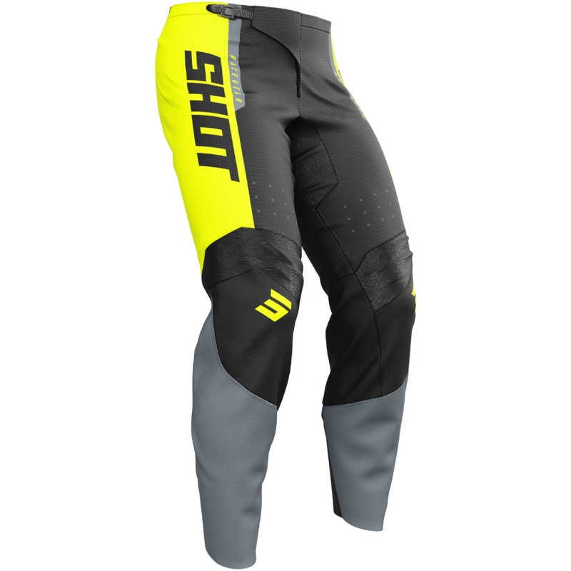 Bērnu motokrosa bikses Shot Draw League fluo dzeltenā krāsā