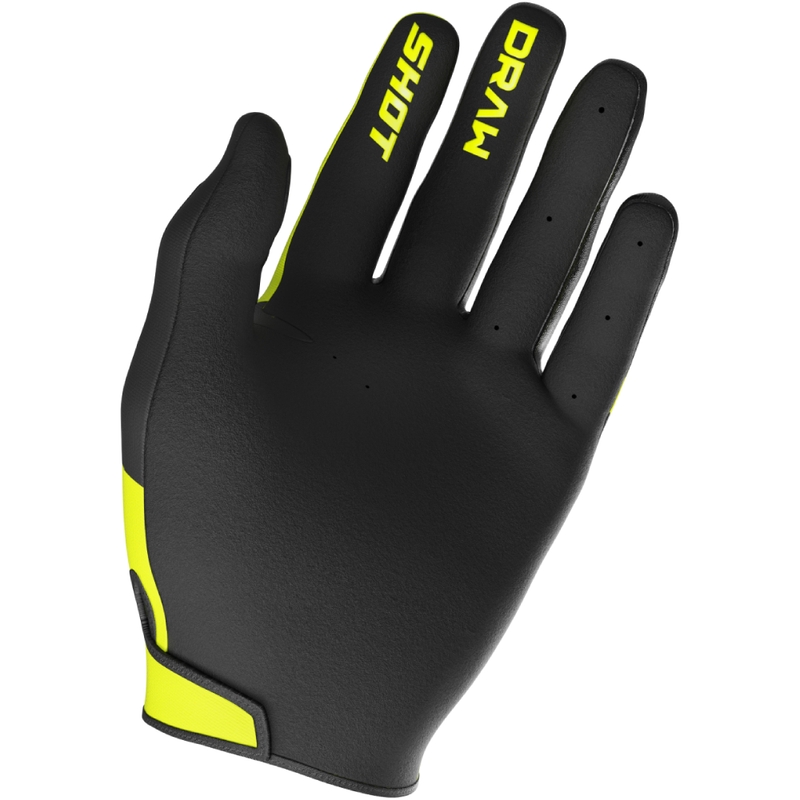 Bērnu motokrosa cimdi Shot Draw Sky fluo dzeltens