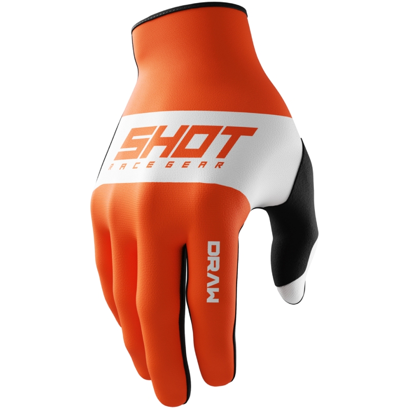 Bērnu motokrosa cimdi Shot Draw Sky orange