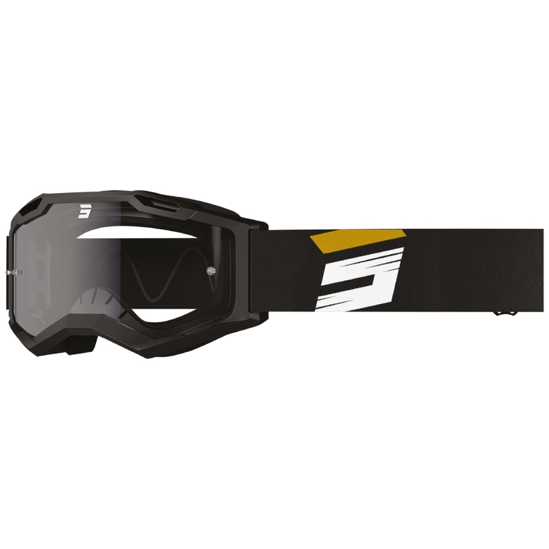 Motokrosa brilles Shot Assault 2.0 Claw gold ar caurspīdīgu pleksi