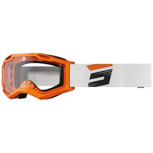 Motokrosa brilles Shot Assault 2.0 Claw fluo oranžas ar caurspīdīgu pleksi