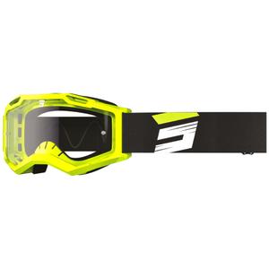 Motokrosa brilles Shot Assault 2.0 Claw fluo dzeltenas ar caurspīdīgu pleksi