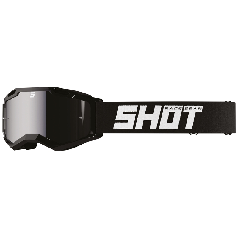 Motokrosa brilles Shot Assault 2.0 Solid black ar iridija lēcām