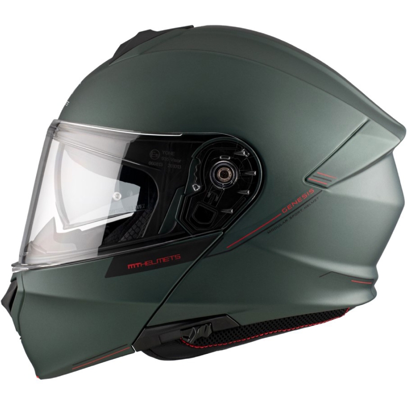 MT Genesis SV Solid A6 moto ķivere zaļa matēta