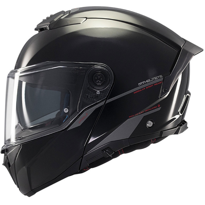 MT ATOM 2 SV SOLID A1 moto ķivere spīdīga melna