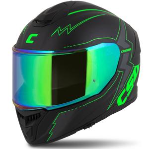 Integral moto ķivere Cassida Integral GT 2.1 Flash black-fluo green-grey