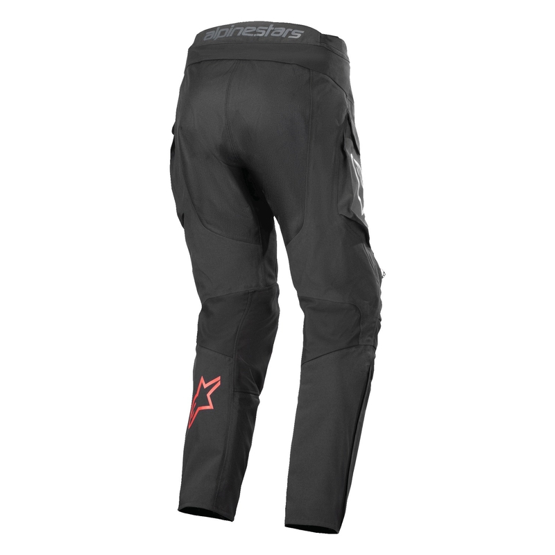 Alpinestars Hyde XT moto bikses melnas un sarkanas
