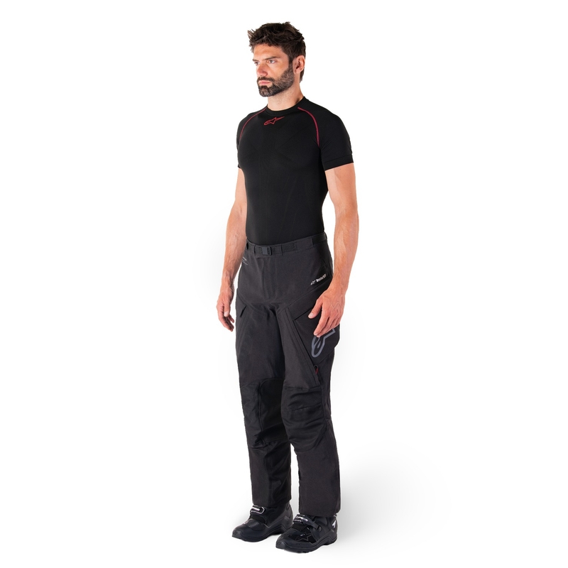 Alpinestars Hyde XT moto bikses melnas un sarkanas