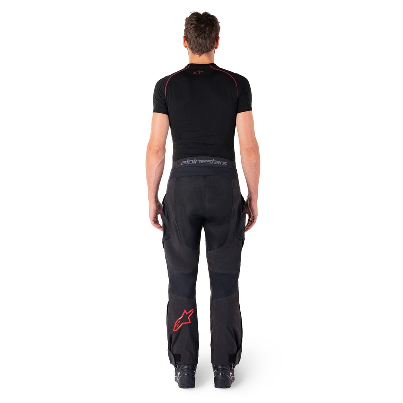 Alpinestars Hyde XT moto bikses melnas un sarkanas