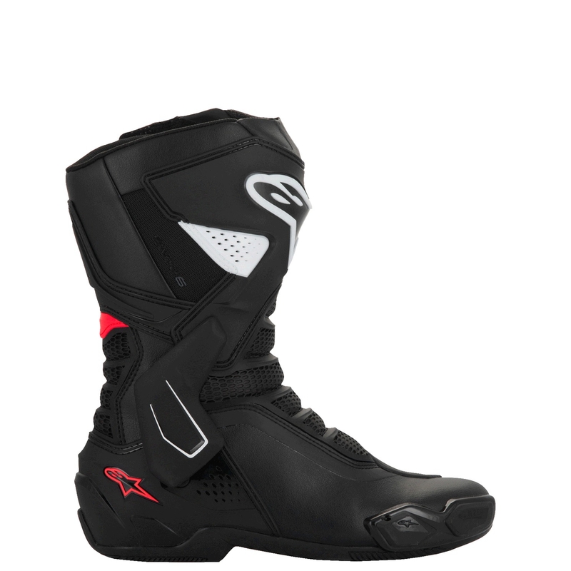 Alpinestars Sieviešu Stella SMX-6 3 melni, balti un rozā motociklu zābaki