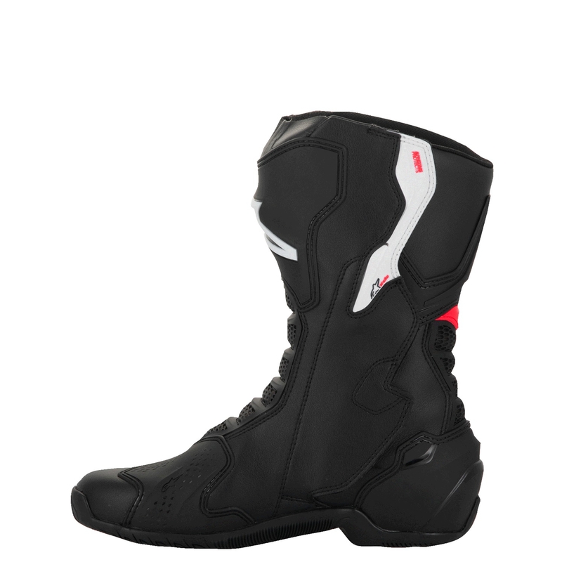 Alpinestars Sieviešu Stella SMX-6 3 melni, balti un rozā motociklu zābaki
