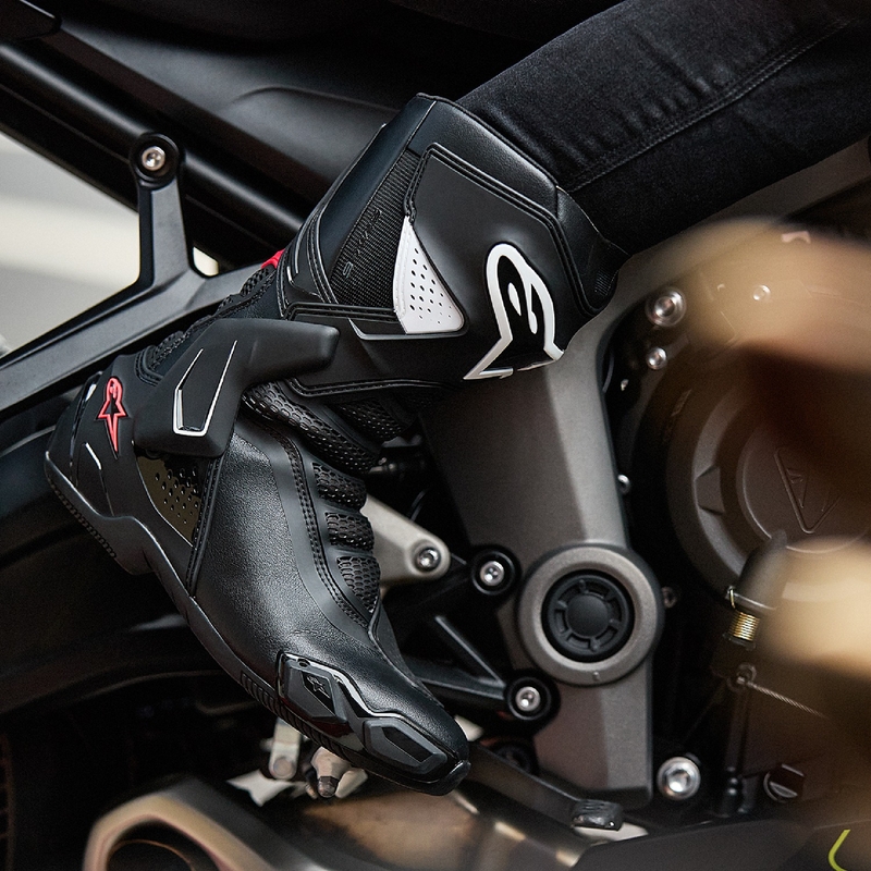 Alpinestars Sieviešu Stella SMX-6 3 melni, balti un rozā motociklu zābaki