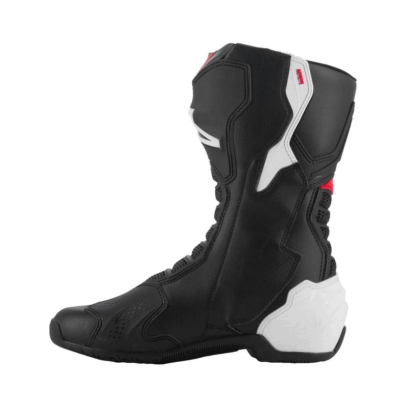 Alpinestars SMX-6 3 melni-balti-sarkani motocikla zābaki