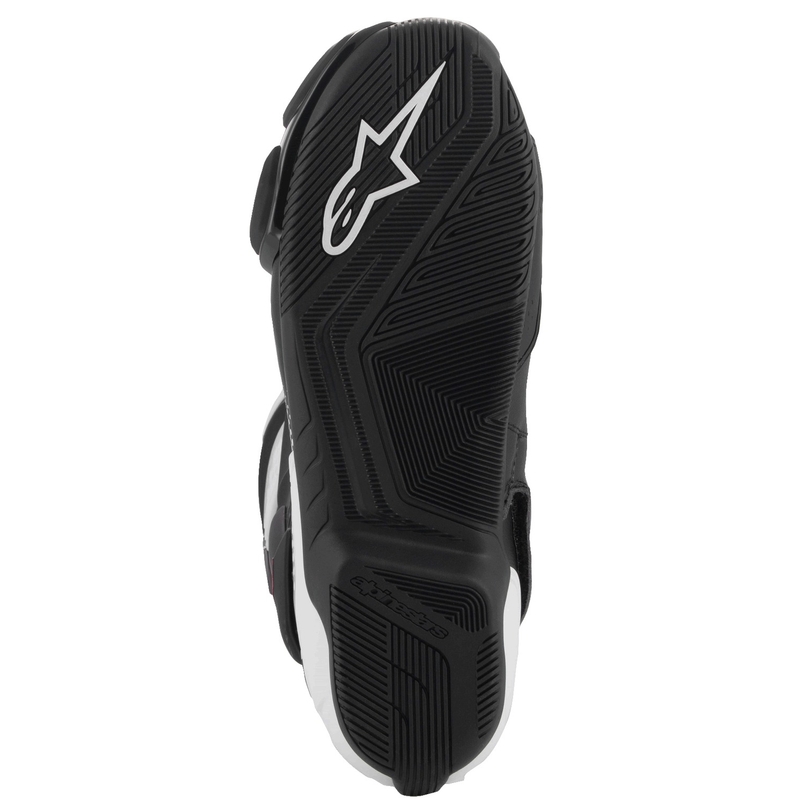 Alpinestars SMX-6 3 melni-balti-sarkani motocikla zābaki