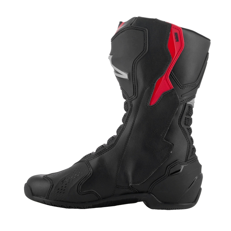 Alpinestars SMX-6 3 melni-sudraba-sarkani motocikla zābaki
