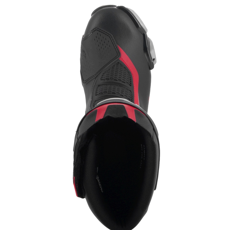 Alpinestars SMX-6 3 melni-sudraba-sarkani motocikla zābaki