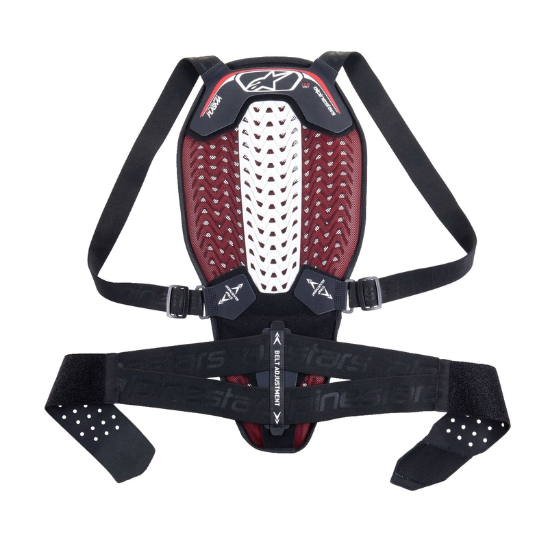 Alpinestars Nucleon Plasma mugurkaula aizsargi melni-balti-sarkani