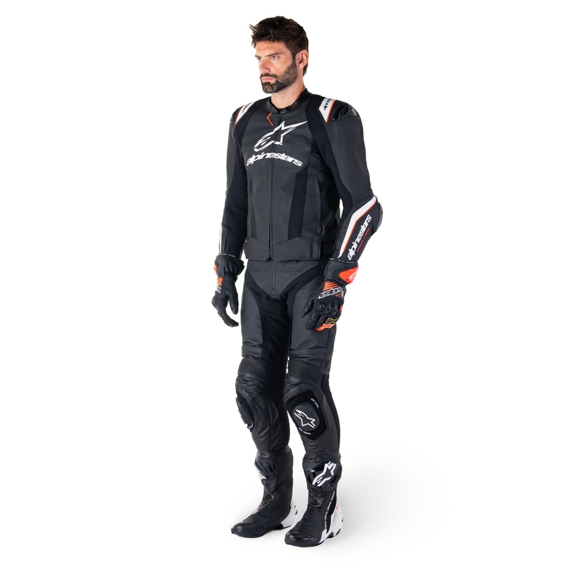 Alpinestars Missile 3 Ignition Black and White ādas motocikla jaka