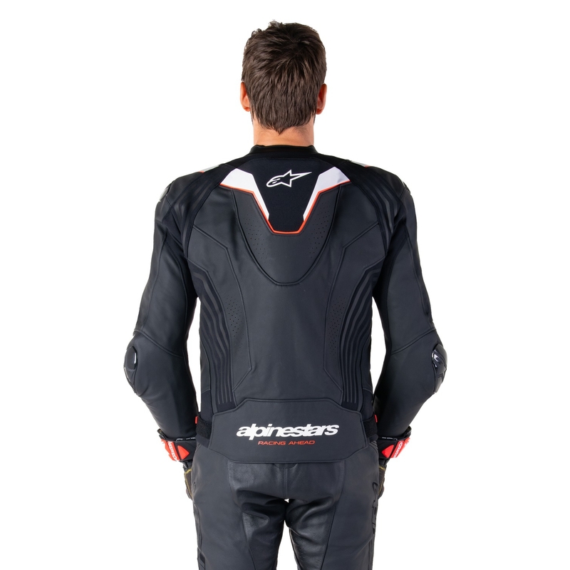 Alpinestars Missile 3 Ignition Black and White ādas motocikla jaka