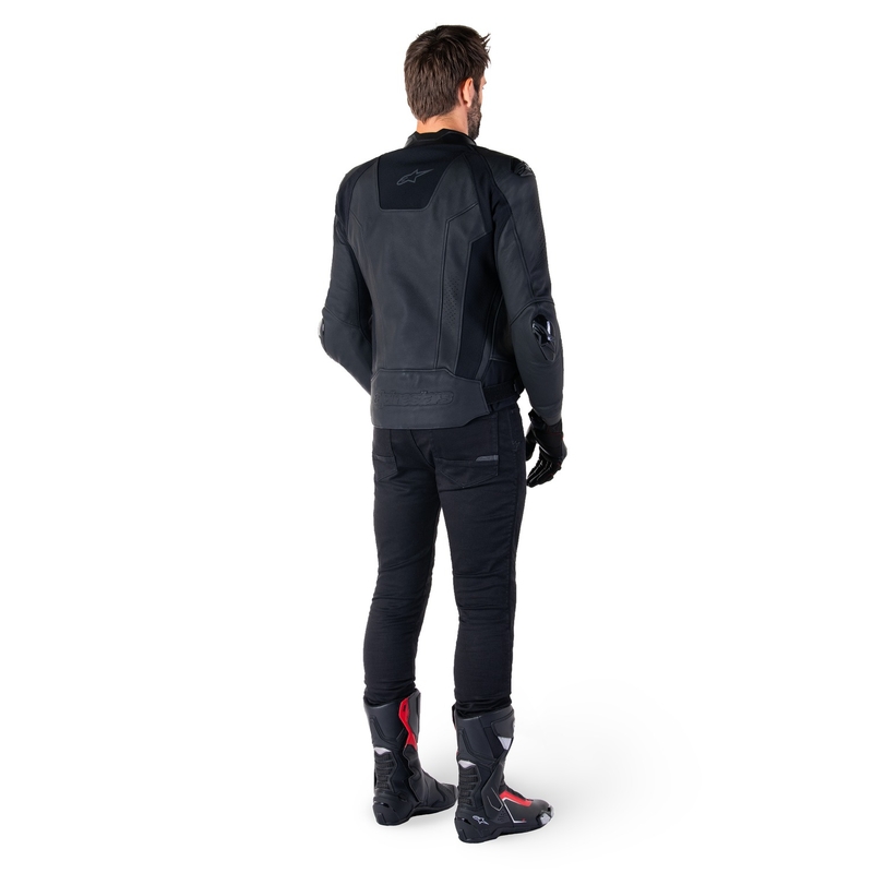 Alpinestars Missile 3 Black ādas motocikla jaka