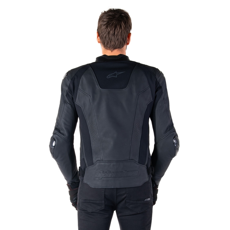 Alpinestars Missile 3 Black ādas motocikla jaka