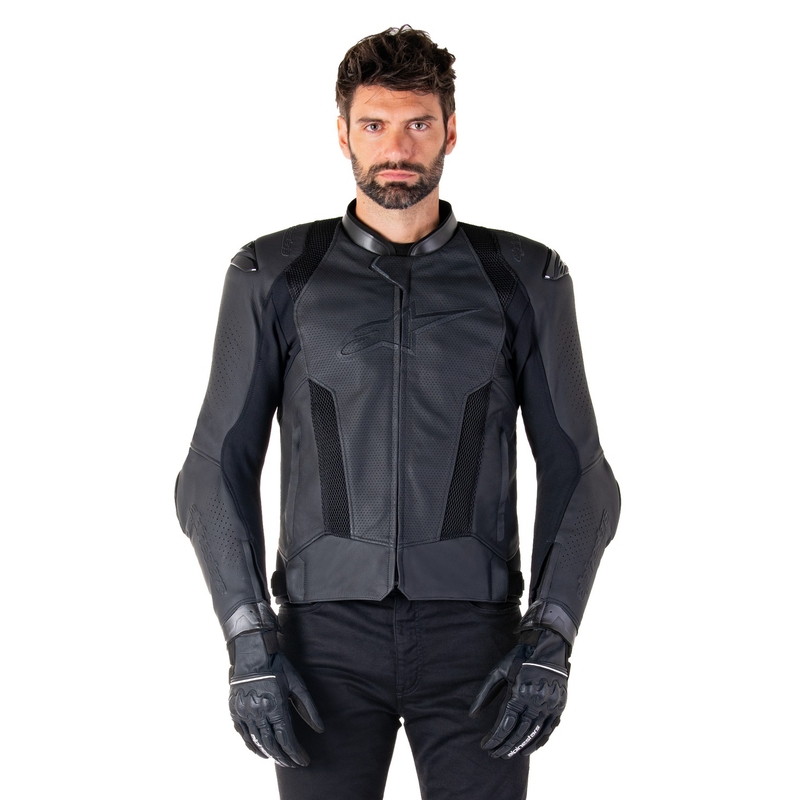 Alpinestars Missile 3 Airflow Black Ādas motocikla jaka