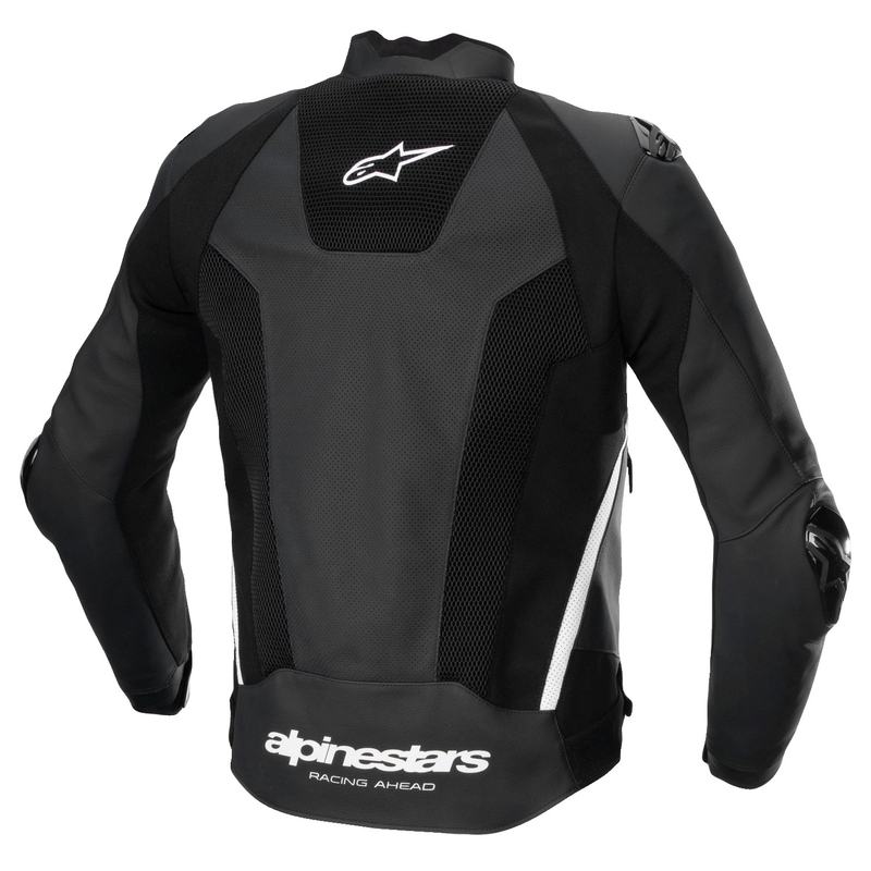 Alpinestars Missile 3 Airflow Black and White ādas motocikla jaka