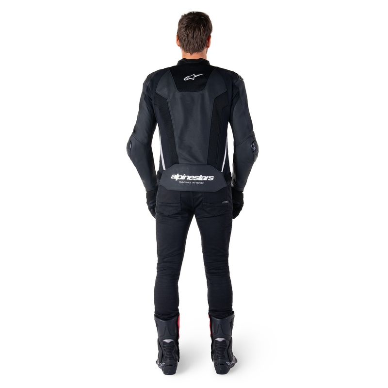 Alpinestars Missile 3 Airflow Black and White ādas motocikla jaka