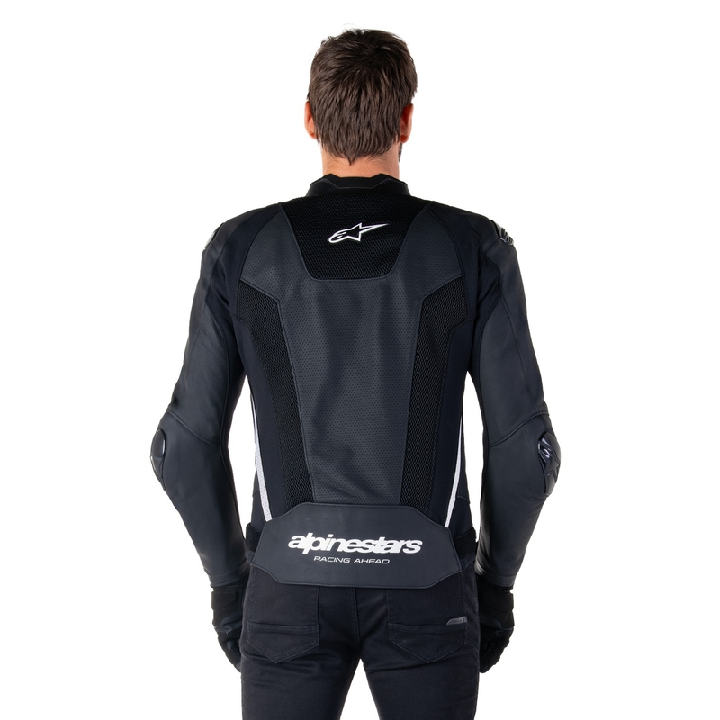 Alpinestars Missile 3 Airflow Black and White ādas motocikla jaka